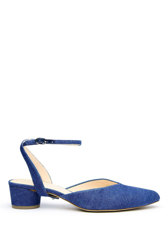 Marilyn Strap in Recycled Denim