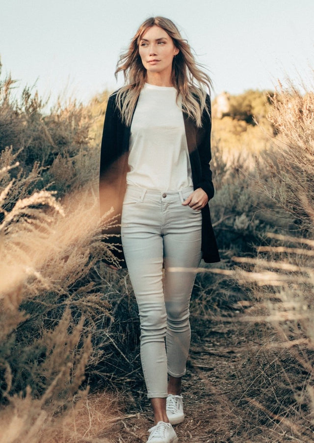 Annie 4-Pocket Pant in Ice Gray