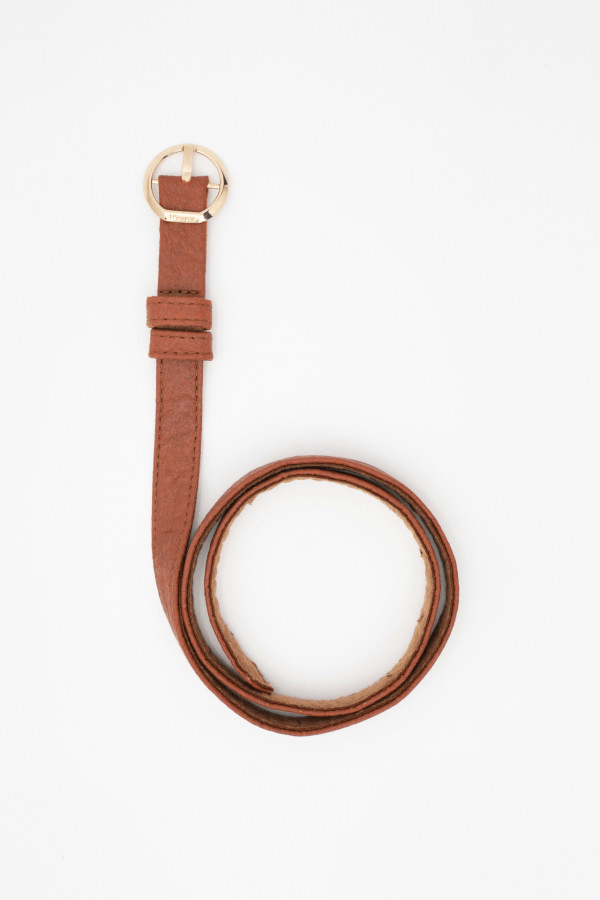 Berlin SXF Thin Belt in Canela - Veneka-Sustainable-Ethical-Bag-1 People Drop Ship