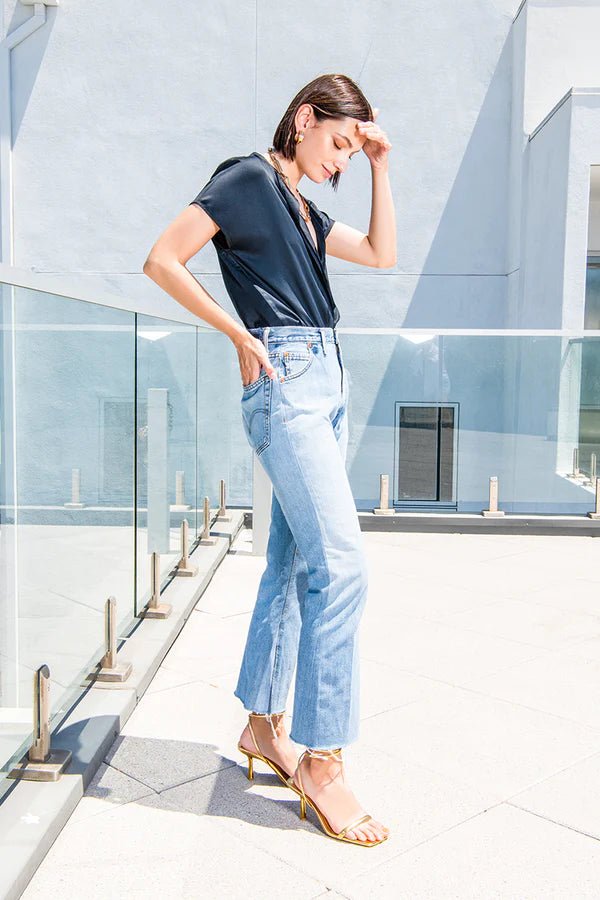 Betsy Blouse in Black - Veneka-Sustainable-Ethical-Tops-Neu Nomads Drop Ship