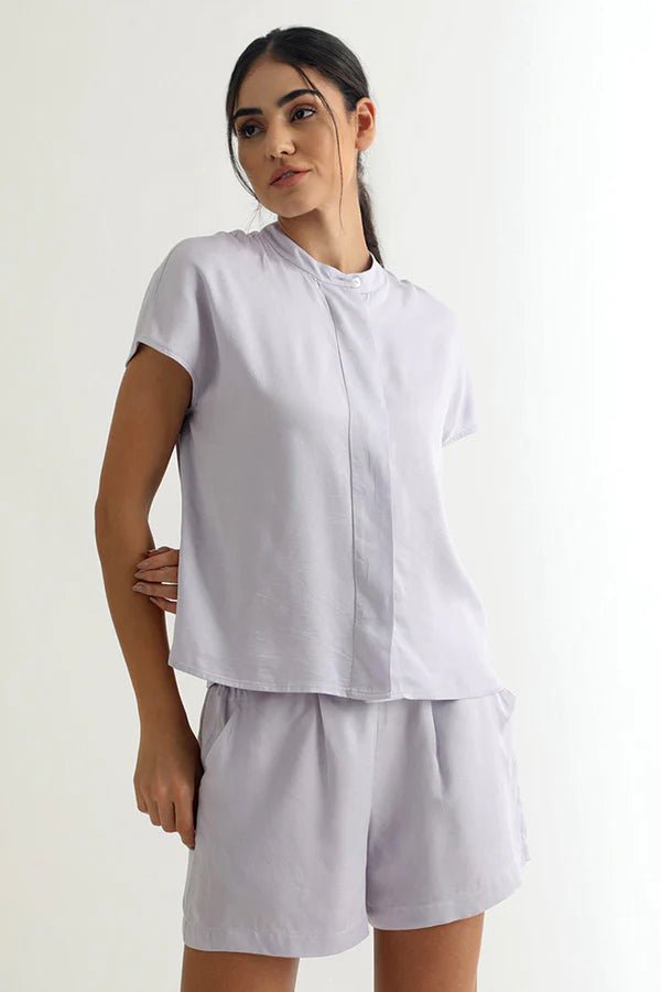 Betsy Blouse in Lavender - Veneka-Sustainable-Ethical-Tops-Neu Nomads Drop Ship