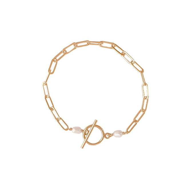 Billie Paper Clip Chain Bracelet - Veneka-Sustainable-Ethical-bracelet-Astor & Orion Drop Ship