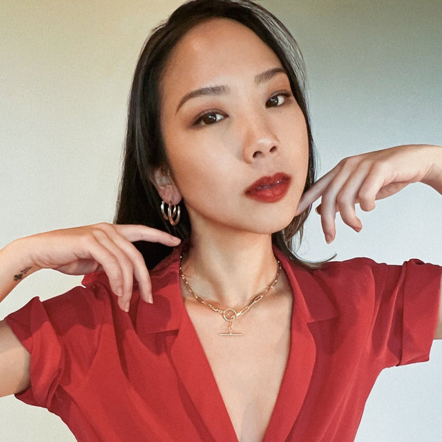 Billie Paper Clip Chain Necklace - Veneka-Sustainable-Ethical-Necklace-Astor & Orion Drop Ship