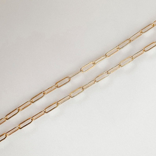 Billie Paper Clip Chain Necklace - Veneka-Sustainable-Ethical-Necklace-Astor & Orion Drop Ship