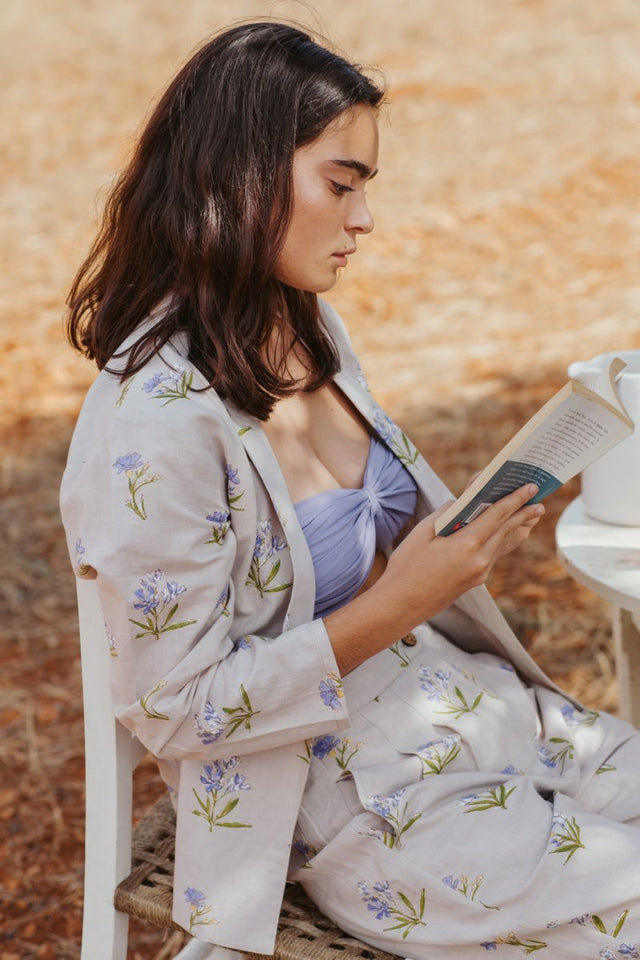 Blazer in Sweet Lavender - Veneka-Sustainable-Ethical-Jackets-Em & Shi Drop Ship