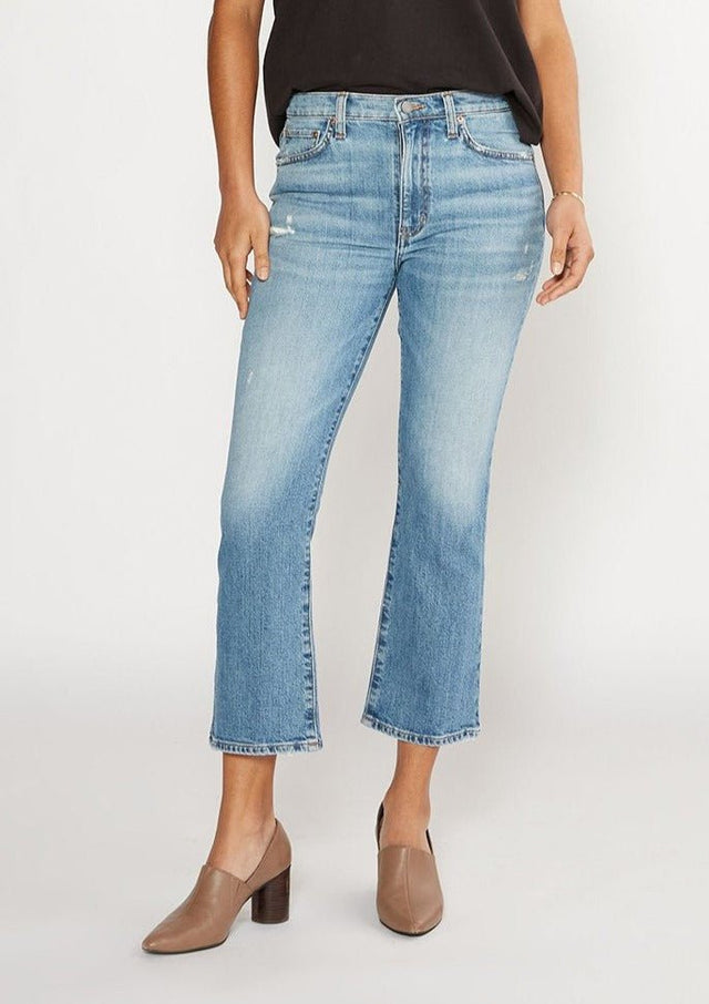 Brigitte Mid Rise Crop in Creek - Veneka-Sustainable-Ethical-Bottoms-Etica Denim Drop Ship