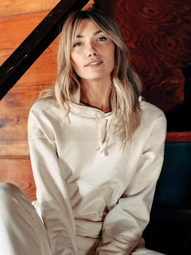Chateau Hoodie in Natural - Veneka-Sustainable-Ethical-Tops-Graceful District Drop Ship