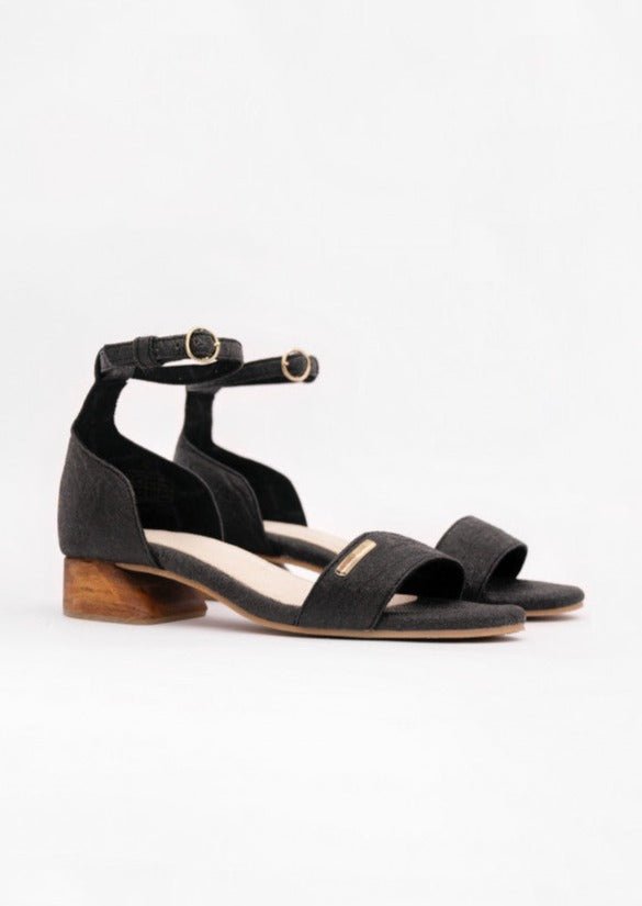 Chicago Heels in Charcoal - Veneka-Sustainable-Ethical-Other-1 People Drop Ship