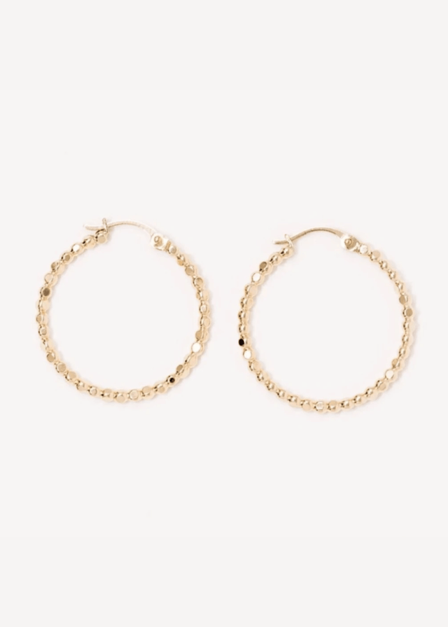 Dot Hoops - Veneka-Sustainable-Ethical-Jewelry-Elisha C 30 Drop Ship
