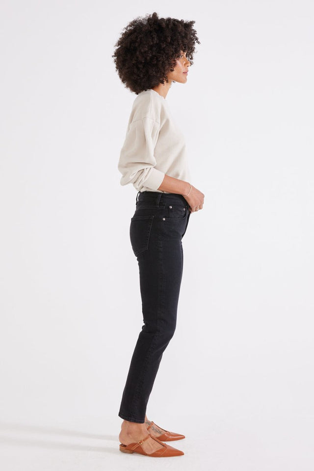 Easton Slim in Onyx - Veneka-Sustainable-Ethical-Bottoms-Etica Denim Drop Ship