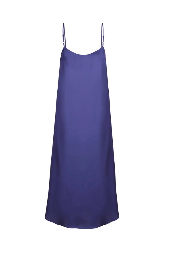 Easy Slip Dress in Lapis Blue – Veneka Easy Slip Dress in Lapis Blue – Veneka