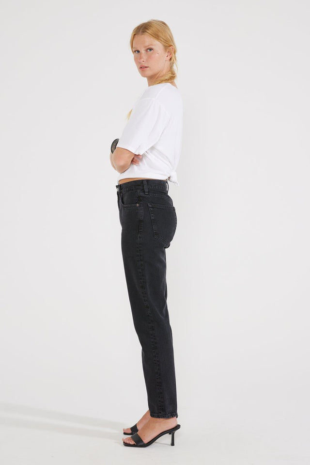 Finn Slim Straight - Black Rock - Veneka-Sustainable-Ethical-Bottoms-Etica Denim Drop Ship