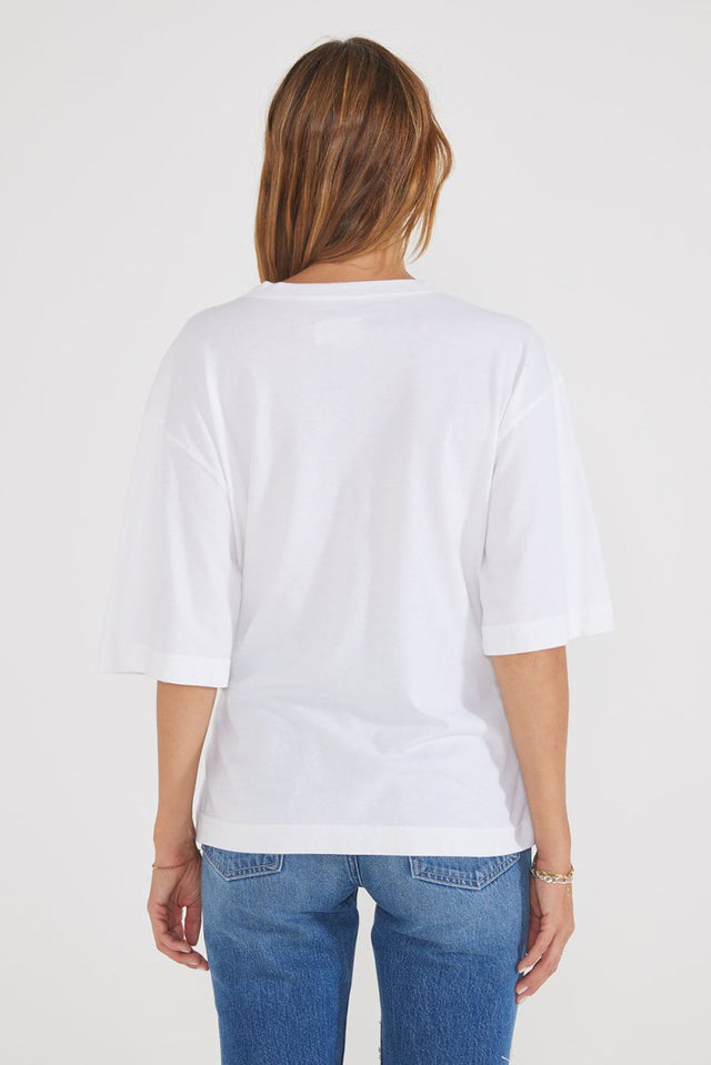 Geneve Pleat Tee - Cloud White - Veneka-Sustainable-Ethical-Shirts & Tops-Etica Denim Drop Ship