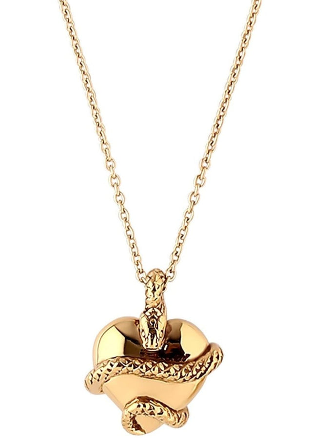 Heart Charm Necklace in Gold - Veneka-Sustainable-Ethical-Jewelry-Astor & Orion Drop Ship