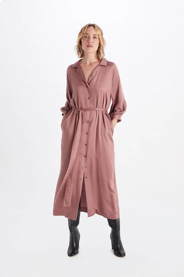 Jana Maxi Dress in Terra - Veneka-Sustainable-Ethical-Dresses-Neu Nomads Drop Ship