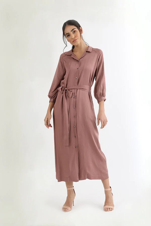 Jana Maxi Dress in Terra - Veneka-Sustainable-Ethical-Dresses-Neu Nomads Drop Ship