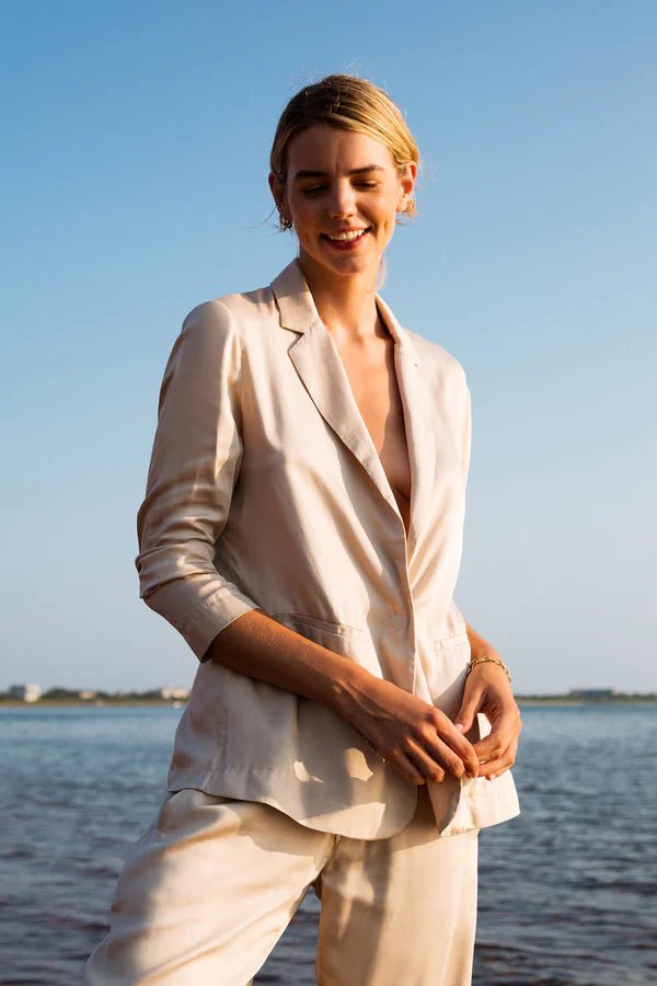 Karlie Jacket in Champagne - Veneka-Sustainable-Ethical-Jackets-Neu Nomads Drop Ship
