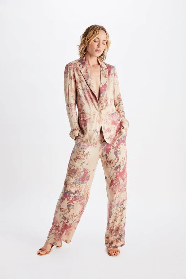 Karlie Jacket Marble Print in Malibu - Veneka-Sustainable-Ethical-Jackets-Neu Nomads Drop Ship