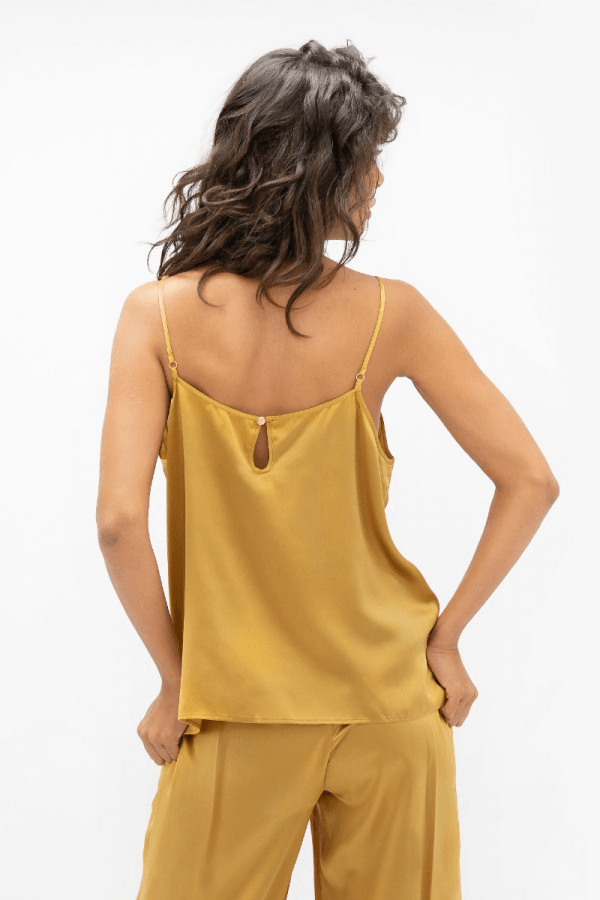 Kingston LHR Cami Top in Mimosa - Veneka-Sustainable-Ethical-Tops-1 People Drop Ship
