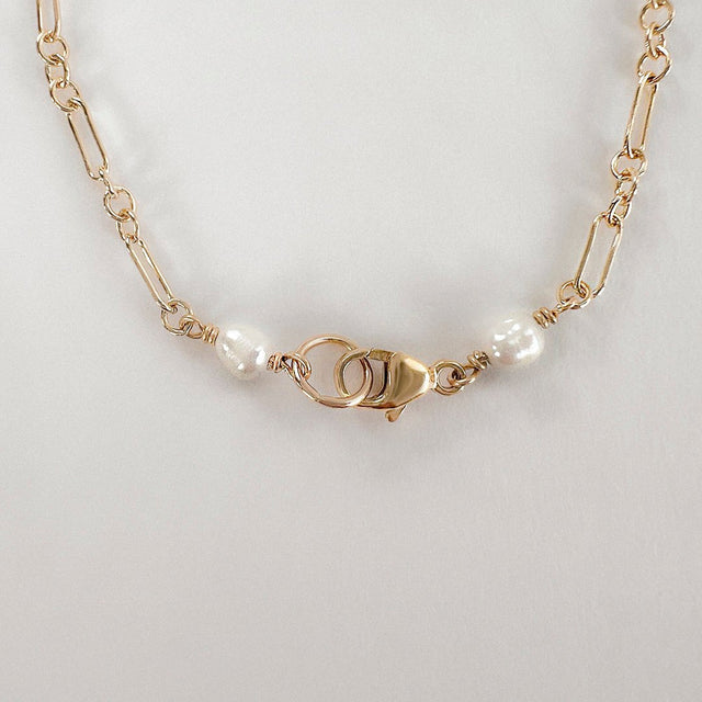 Lily Paper Clip Chain Bracelet - Gold - Veneka-Sustainable-Ethical--Astor & Orion Drop Ship