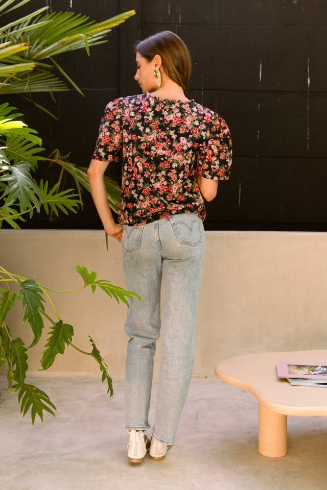 Midnight Love Scallop Top - Veneka-Sustainable-Ethical--Em & Shi Drop Ship