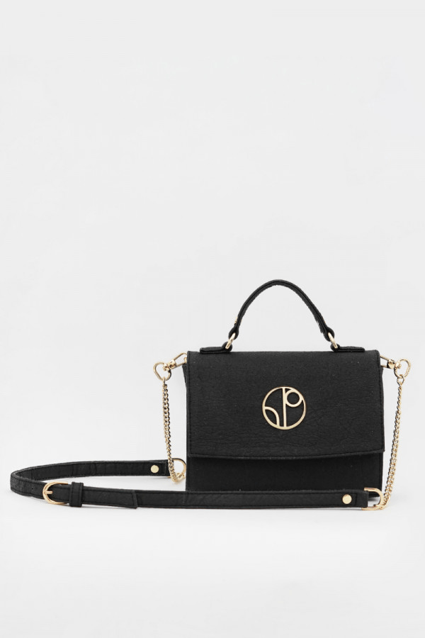 Mini London Cross Body in Black - Veneka-Sustainable-Ethical-Other-1 People Drop Ship