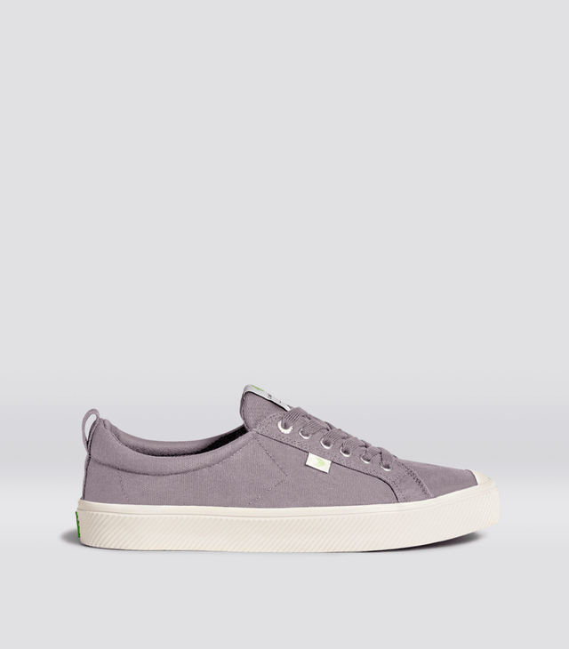 OCA Low Mystic Grey Canvas Sneaker Women - Veneka-Sustainable-Ethical-Footwear-Cariuma Drop Ship