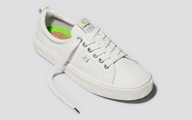 OCA Low Off-White Canvas Sneaker Women - Veneka-Sustainable-Ethical-Footwear-Cariuma Drop Ship