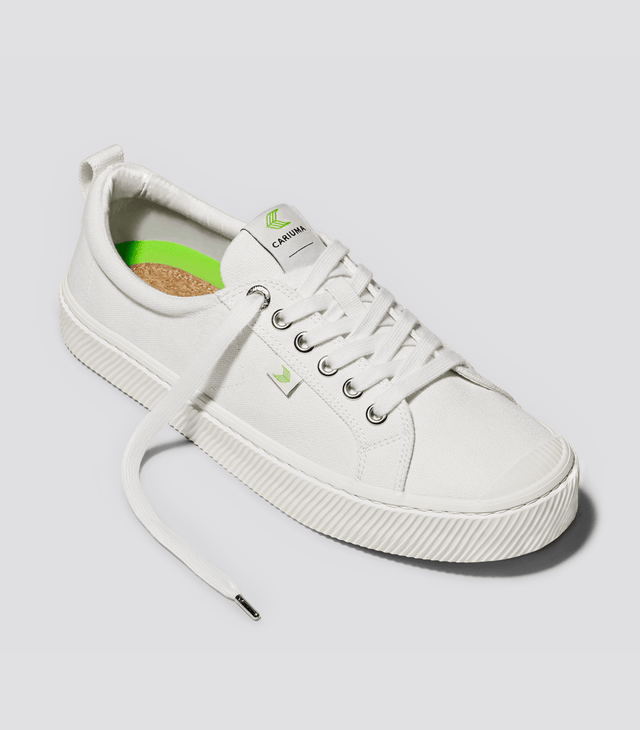 OCA Low Off-White Canvas Sneaker Women - Veneka-Sustainable-Ethical-Footwear-Cariuma Drop Ship