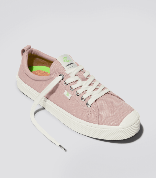 OCA Low Rose Canvas Sneaker Women - Veneka-Sustainable-Ethical-Footwear-Cariuma Drop Ship