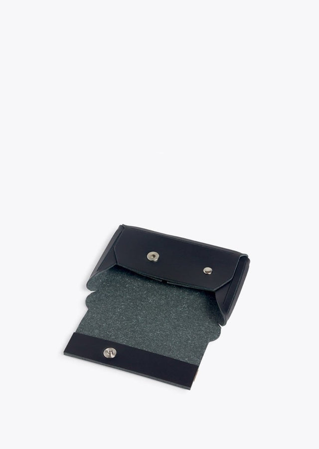 Origami Coin Case in Black - Veneka-Sustainable-Ethical-Bag-HEMINCUFF Drop Ship