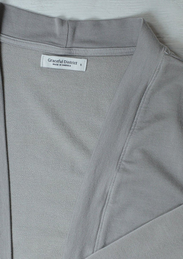 Paris Cardigan in Ice Gray - Veneka-Sustainable-Ethical-Jackets-Graceful District Drop Ship