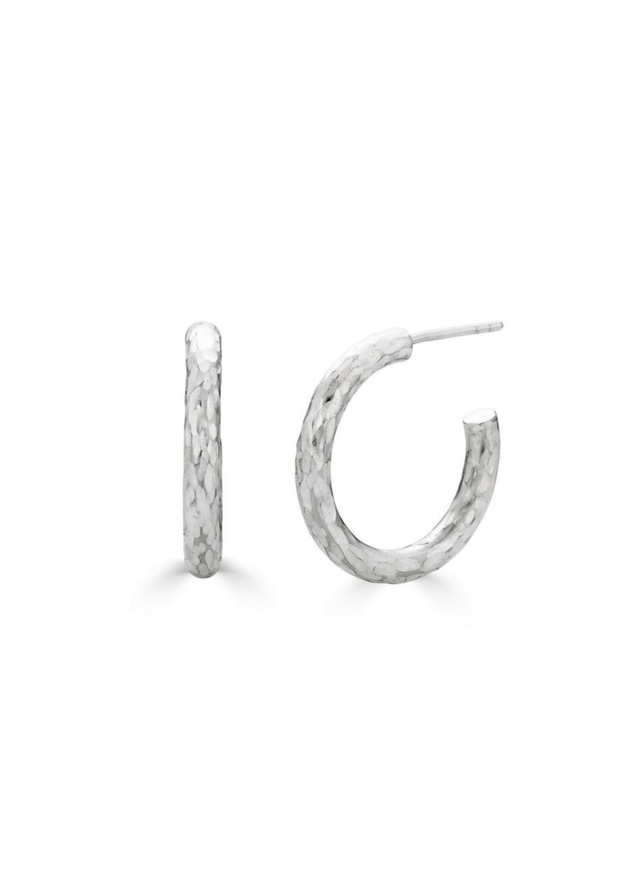 Recycled Hoops in Sterling Silver - Veneka-Sustainable-Ethical-Jewelry-Nunchi Drop Ship