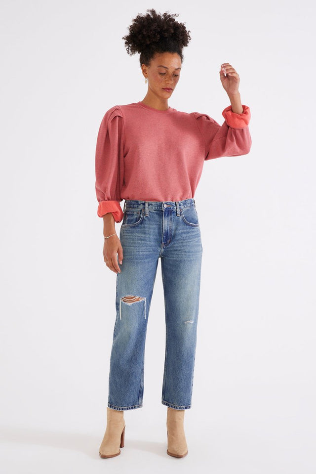 Rhea Midrise Straight - Arctic Storm - Veneka-Sustainable-Ethical-denim-Etica Denim Drop Ship