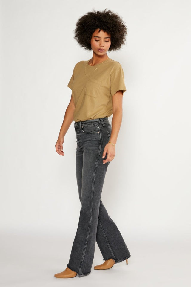 Sasha Modern Flare in Granite Creek - Veneka-Sustainable-Ethical-Bottoms-Etica Denim Drop Ship
