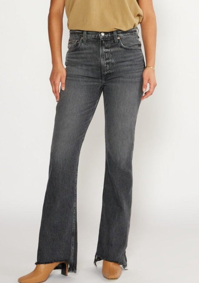 Sasha Modern Flare in Granite Creek - Veneka-Sustainable-Ethical-Bottoms-Etica Denim Drop Ship