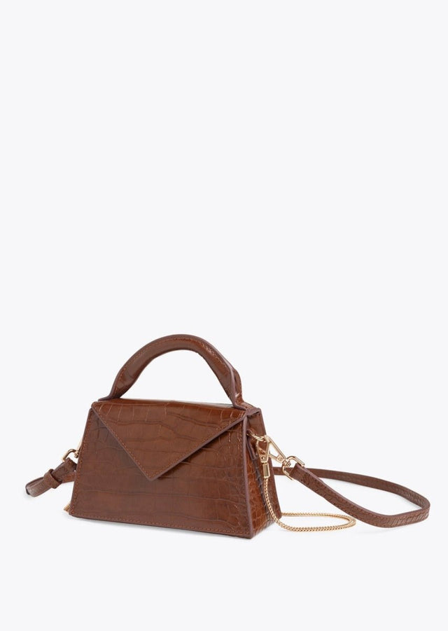 Stef Mini in Cognac Croc - Veneka-Sustainable-Ethical-Bag-HEMINCUFF Drop Ship