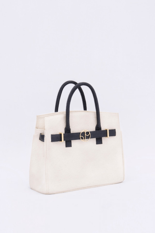 Sydney Handbag in Latte - Veneka-Sustainable-Ethical-Bag-1 People Drop Ship