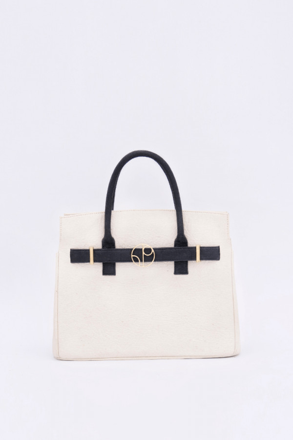 Sydney Handbag in Latte - Veneka-Sustainable-Ethical-Bag-1 People Drop Ship