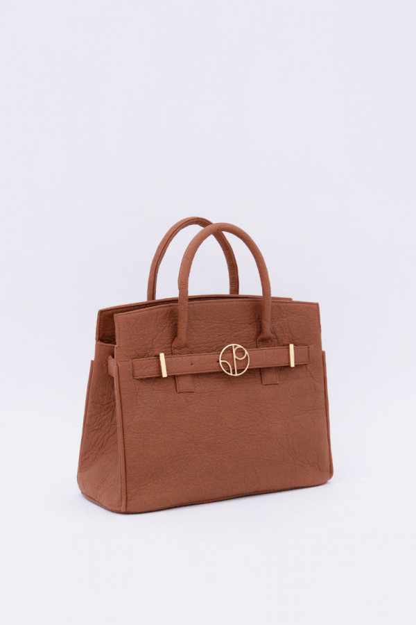 Sydney Piñatex Bag in Mocha - Veneka-Sustainable-Ethical-Bag-1 People Drop Ship