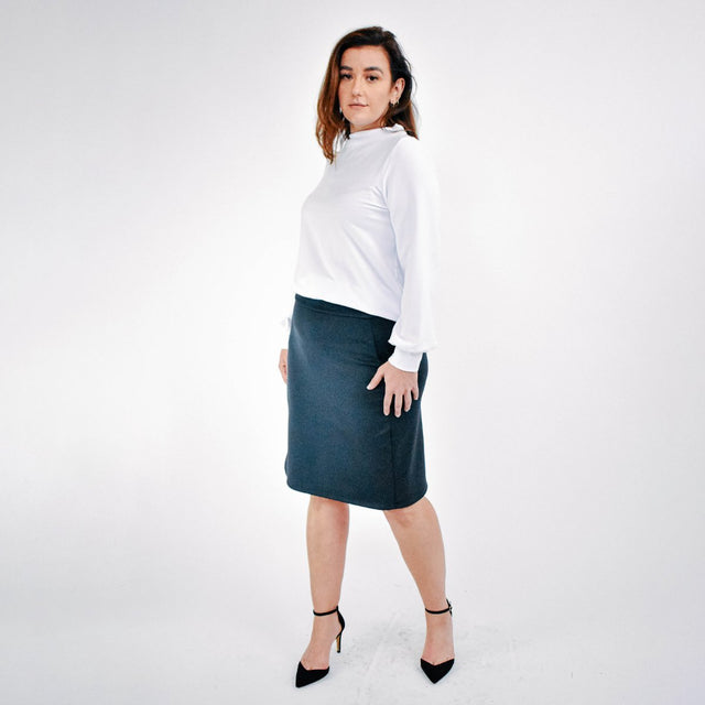 The Comfy Blouse in White - Veneka-Sustainable-Ethical-Tops-Encircled Drop Ship