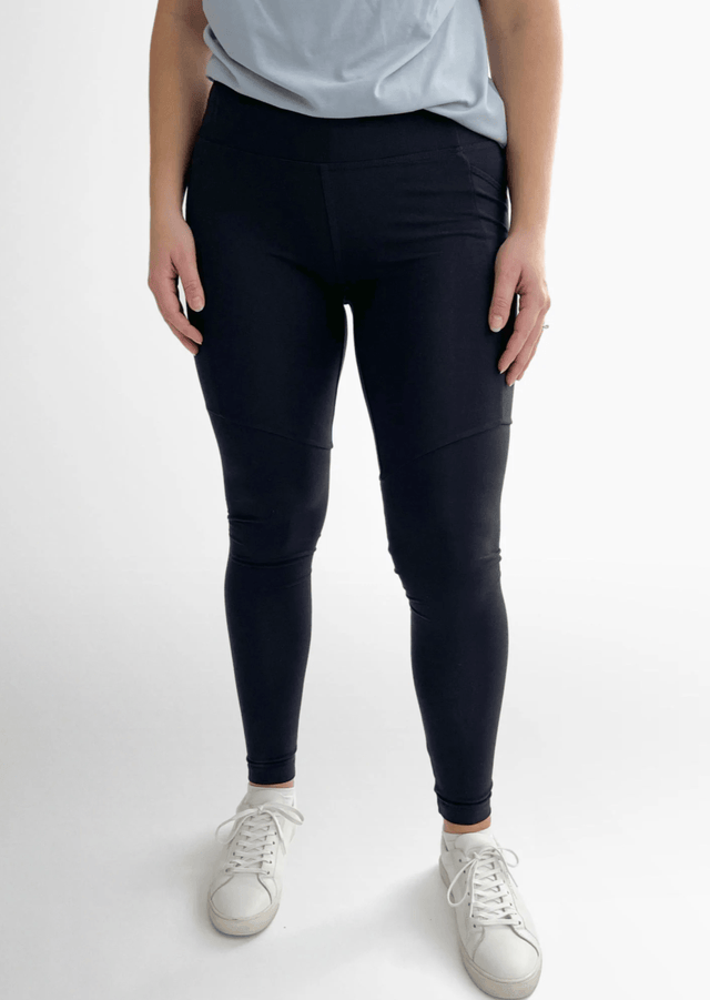 The Dressy Leggings in Graphite - Veneka-Sustainable-Ethical-Bottoms-Encircled Drop Ship