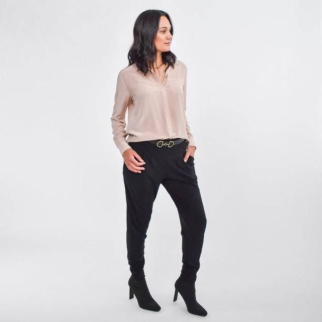 The Dressy Sweatpant in Alpine Green - Veneka-Sustainable-Ethical-Bottoms-Encircled Drop Ship