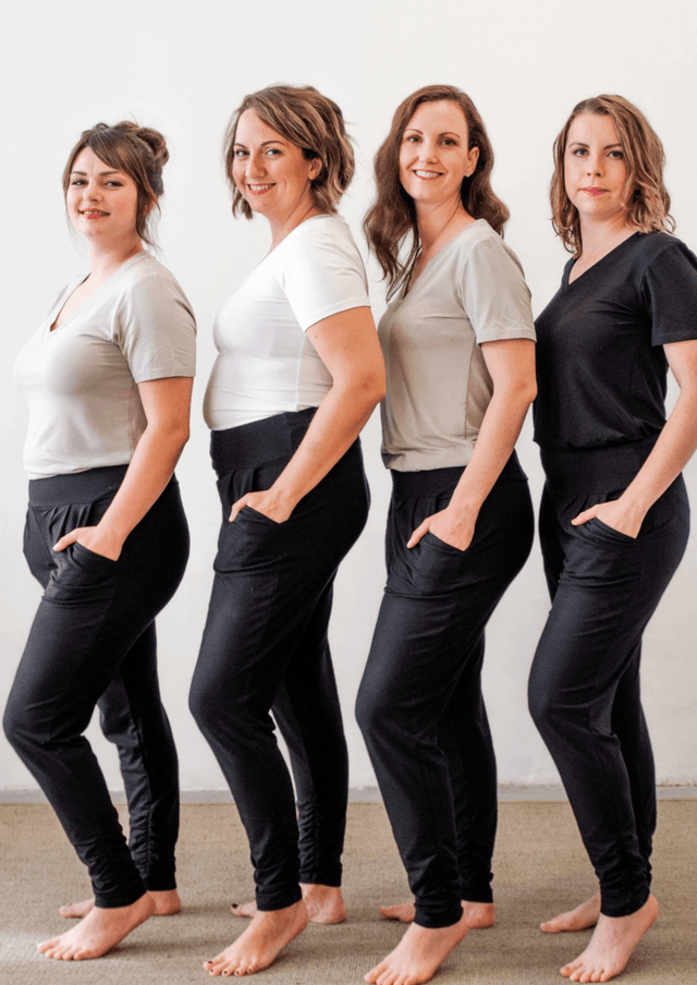 The Dressy Sweatpant in Dark Grey Petite - Veneka-Sustainable-Ethical-Bottoms-Encircled Drop Ship