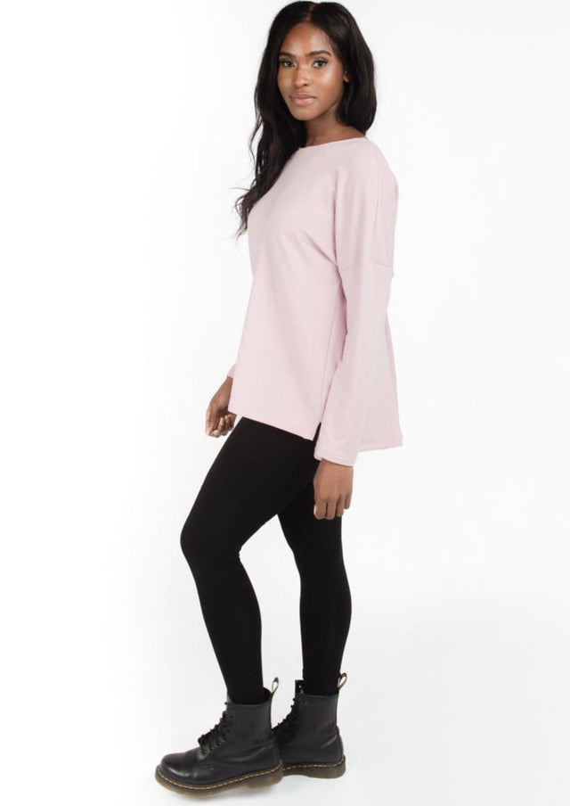 The Dressy Tunic in Light Lilac - Veneka-Sustainable-Ethical-Tops-Encircled Drop Ship