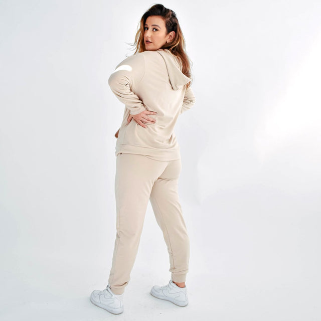 The Fair Cloud Terry Jogger in Sand - Final Sale - Veneka-Sustainable-Ethical-Bottoms-Encircled Drop Ship