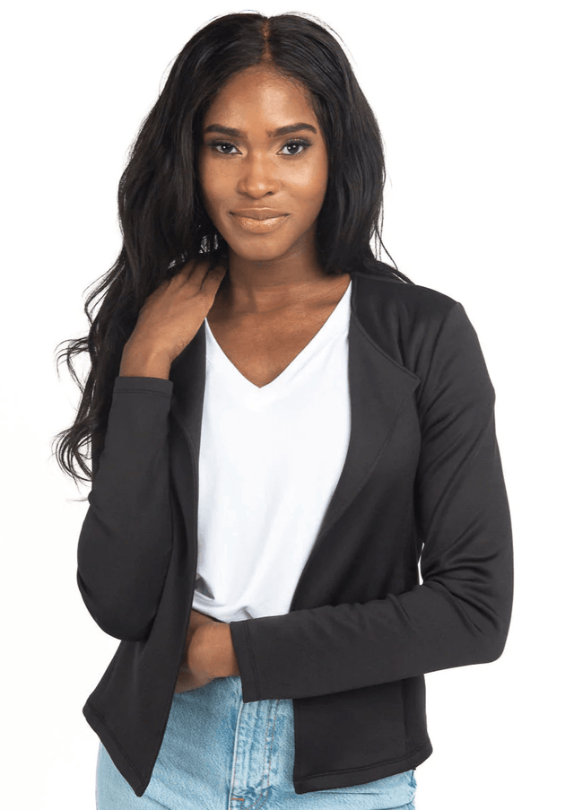 The Jardigan in Black - Veneka-Sustainable-Ethical-Jackets-Encircled Drop Ship