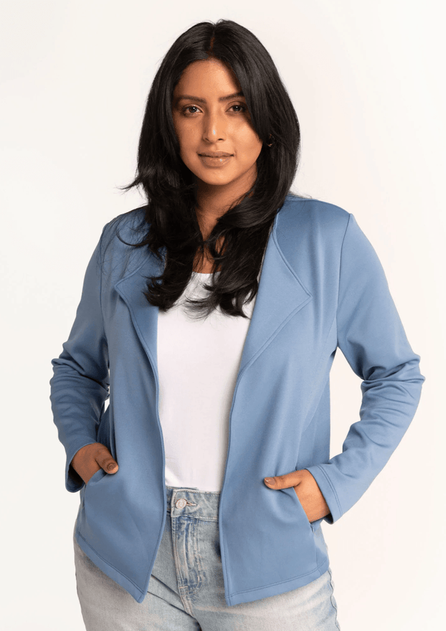 The Jardigan in Glacier Blue - Veneka-Sustainable-Ethical-Jackets-Encircled Drop Ship