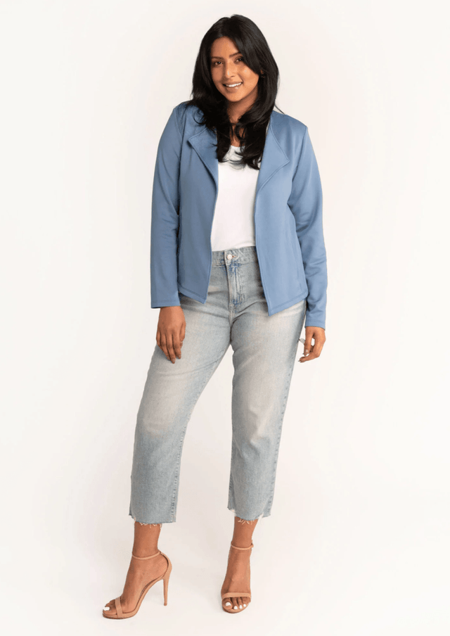 The Jardigan in Glacier Blue - Veneka-Sustainable-Ethical-Jackets-Encircled Drop Ship