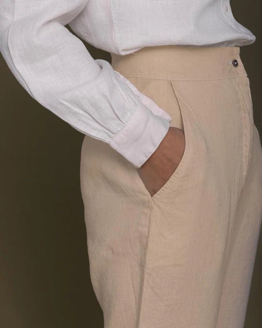 The Summer Sweats in Sand Beige - Veneka-Sustainable-Ethical-Bottoms-Reistor Drop Ship